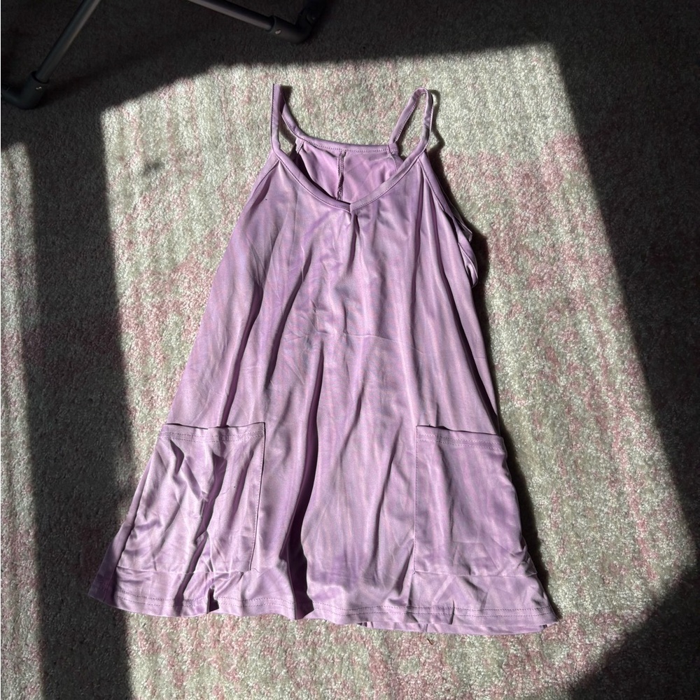 Purple Dress w/ Built in Shorts